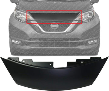 Front Grille Cover Primed Plastic Direct Replacement Compatible With 2017-2019 Nissan Versa Note NI1210110 623209ME0H