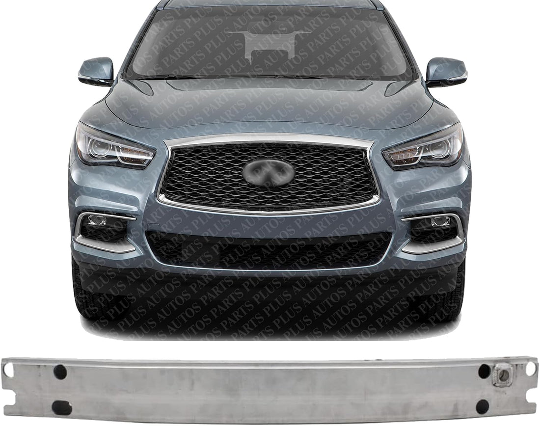 Front Bumper Reinforcement Aluminum Direct Replacement Compatible With 2014-2020 Infiniti QX60 / 2013-2020 Nissan Pathfinder NI1006255 620309NC0A
