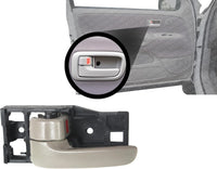 Front Interior Door Handle Beige Fawn with Lock Left Driver Side Direct Replacement Compatible with 2000-2006 Toyota Tundra TO1352187 692060C010E1