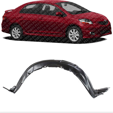 Front Fender Liner Right Passenger Side Direct Replacement Compatible With 2007-2012 Toyota Yaris TO1251120 5387552180