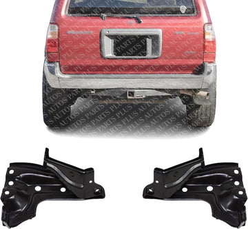 AUTOS PARTS PLUS Set Of 2 Rear Bumper Brackets Stay Support Steel Right Passenger & Left Driver Side Direct Replacement Compatible With 1996-2002 Toyota 4Runner TO1143123 TO1142123 5209335010