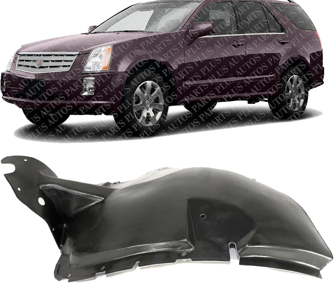 Front Fender Liner Rear Section Left Driver Side Direct Replacement Compatible With 2004-2009 Cadillac SRX GM1248160 15829491