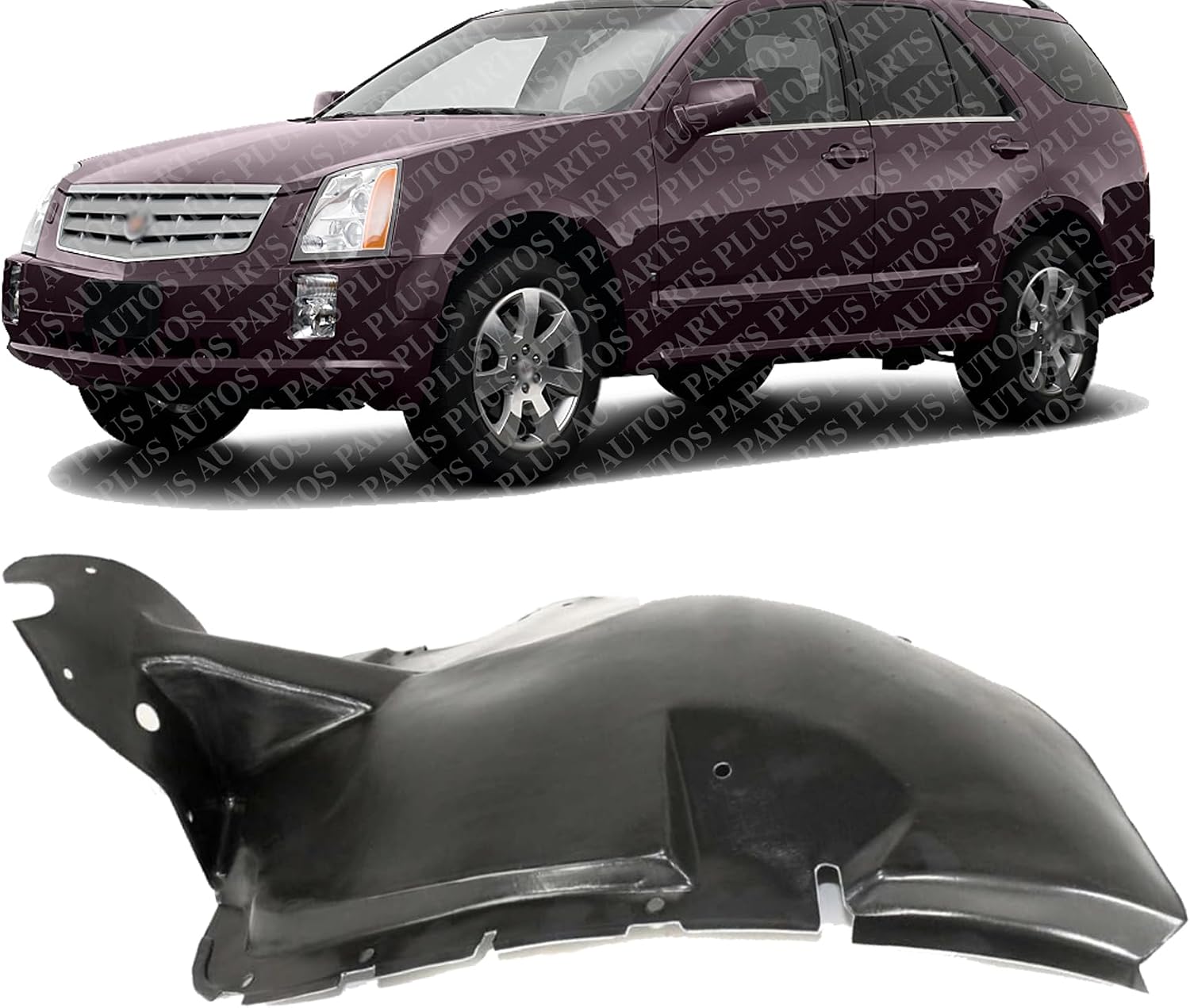Front Fender Liner Rear Section Left Driver Side Direct Replacement Compatible With 2004-2009 Cadillac SRX GM1248160 15829491