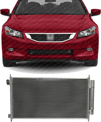 AUTOS PARTS PLUS Front AC Condenser Aluminum Core Direct Replacement Compatible With 2008-2012 Honda Accord HO3030151 80110TA0A01