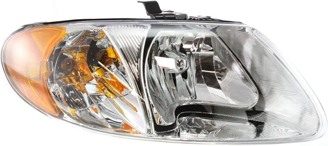 Front Head Light Assembly Right Passenger Side Direct Replacement Compatible With 2001-2007 Dodge Grand Caravan 4857700AC-PFM