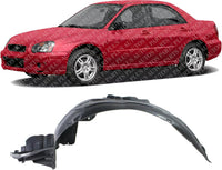 Front Fender Liner Left Driver Side Direct Replacement Compatible With 2004-2005 Subaru Impreza SU1250101 59110FE051
