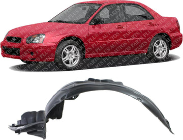 Front Fender Liner Left Driver Side Direct Replacement Compatible With 2004-2005 Subaru Impreza SU1250101 59110FE051