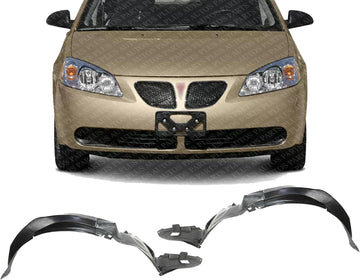 Set Of 2 Front Fender Liner Left Driver & Right Passenger Side Direct Replacement Compatible With 2005-2010 Pontiac G6 GM1249174 GM1248174 20815093 25956106