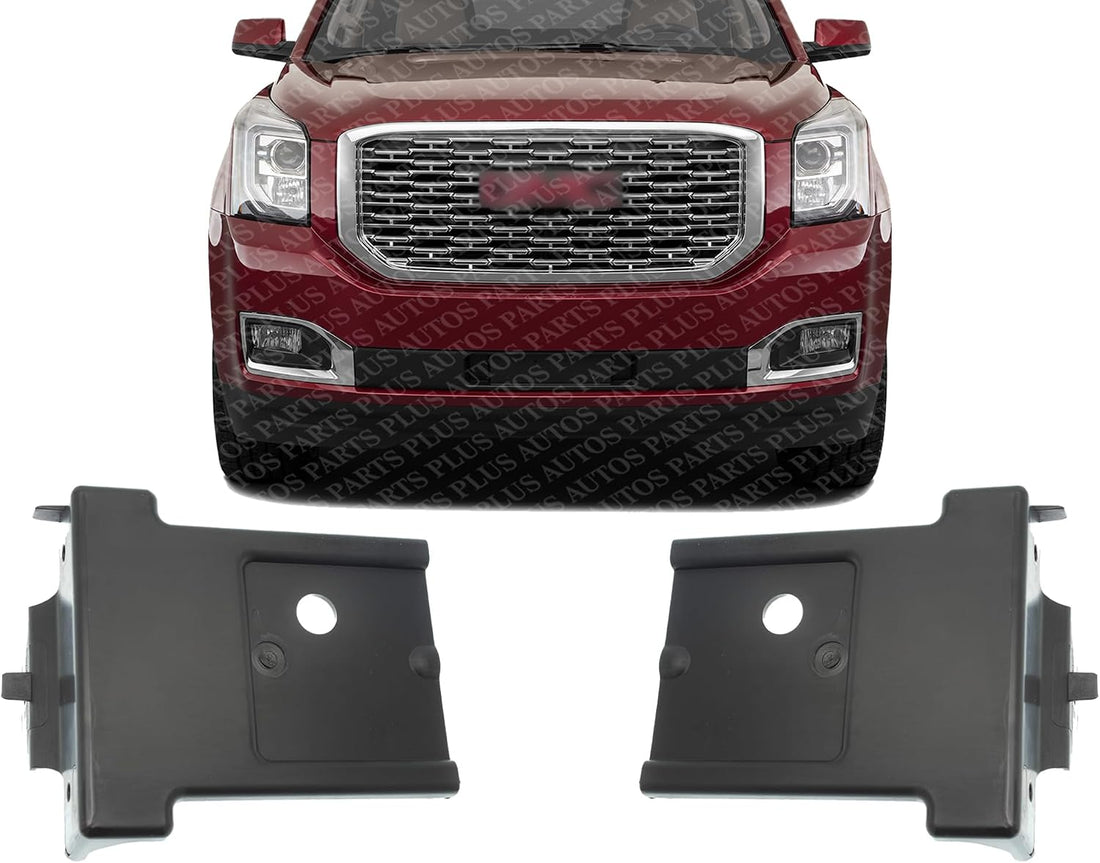 Set of 2 Front Bumper Lower Bracket Plastic Right Passenger & Left Driver Side Direct Replacement Compatible With 2015-2020 Cadillac Escalade/GMC Yukon/XL GM1043135 GM1042135