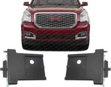 Set of 2 Front Bumper Lower Bracket Plastic Right Passenger & Left Driver Side Direct Replacement Compatible With 2015-2020 Cadillac Escalade/GMC Yukon/XL GM1043135 GM1042135