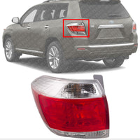 Tail Light Assembly Left Driver Side Direct Replacement Compatible With 2011-2013 Toyota Highlander TO2800185 815600E070