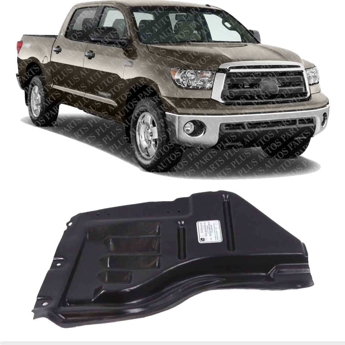 Front Fender Liner Vacuum Form Right Passenger Side Direct Replacement Compatible With 2007-2013 Toyota Tundra TO1249146 538050C011