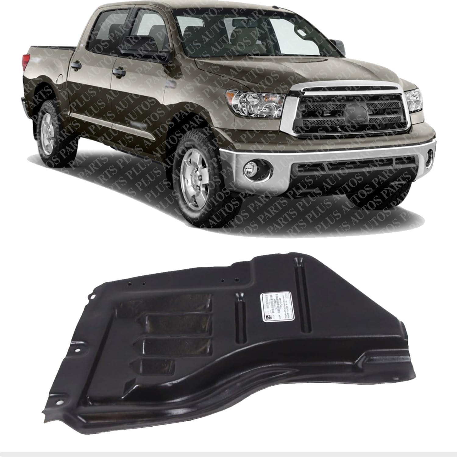 Front Fender Liner Vacuum Form Right Passenger Side Direct Replacement Compatible With 2007-2013 Toyota Tundra TO1249146 538050C011