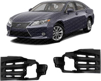 Set of 2 Front Fog Light Bracket Plastic Left Driver & Right Passenger Side Direct Replacement Compatible with 2013-2015 Lexus ES300h / ES350 LX2603103 LX2602103