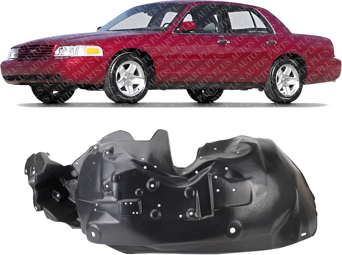 Front Fender Liner Left Driver Side Direct Replacement Compatible With 1995-2002 Ford Crown Victoria/Mercury Grand Marquis FO1246110 1W7Z16055AA