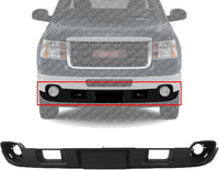 Front Bumper Lower Valance Air Deflector Textured Direct Replacement Compatible With 2011-2014 GMC Sierra 2500HD 3500HD GM1092216 22755085
