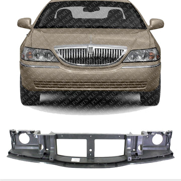 Front Header Panel Thermoplastic Direct Replacement Compatible With 2003-2011 Lincoln Town Car FO1220222 6W1Z8190A 5W1Z8A284AA
