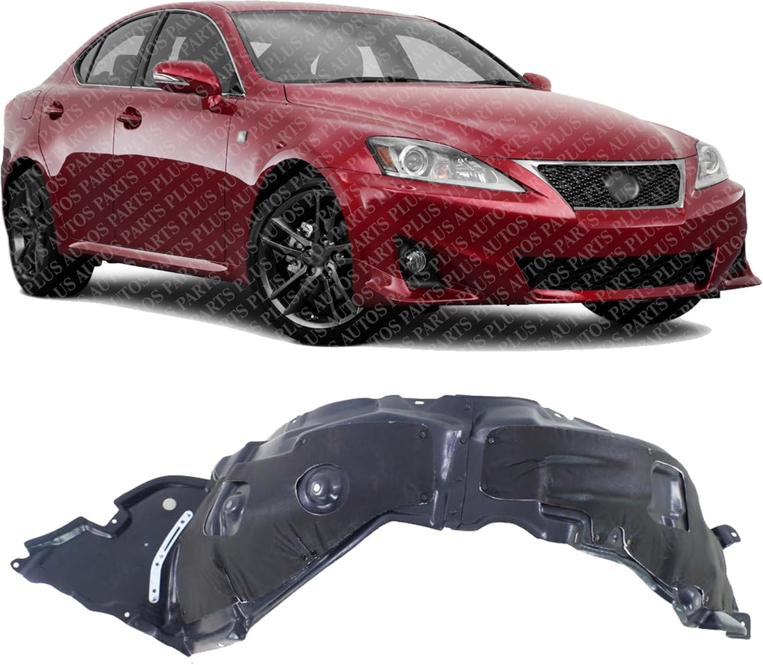 Front Fender Liner Right Passenger Side Direct Replacement Compatible with 2011-2013 Lexus IS250 / IS350 LX1249116 5380553060