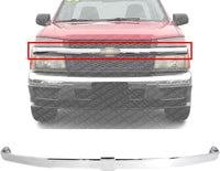 Front Grille Center Bar Molding Chrome Direct Replacement Compatible With 2004-2012 Chevrolet Colorado GM1210107 12335791