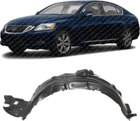 Front Inner Fender Liner Left Driver Side Direct Replacement Compatible With 2008-2011 Lexus GS350 / GS450H / GS460 LX1248106 5380630150