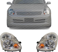Set Of 2 Front Head Light Assembly Halogen Right Passenger & Left Driver Side Direct Replacement Compatible With 2003-2004 Infiniti G35 IN2503112 IN2502112 26010AC025 26060AC025
