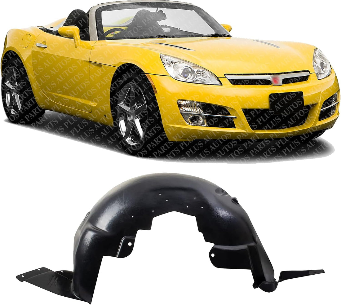 Front Fender Liner Right Passenger Side Direct Replacement Compatible With 2007-2010 Saturn Sky GM1249221 GM1249220 25831930 25831933