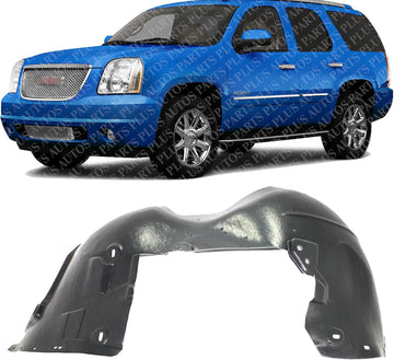 Front Fender Liner Left Driver Side Direct Replacement Compatible With 2008-2013 Chevrolet Tahoe/GMC Yukon GM1248202 GM1248203 22860091 22860093
