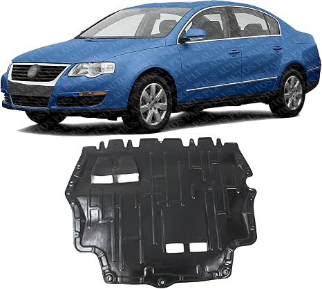 Front Engine Splash Shield Under Cover Plastic Direct Replacement Compatible with 2006-2010 Volkswagen Passat / 2009-2017 CC VW1228115 3C0825235J
