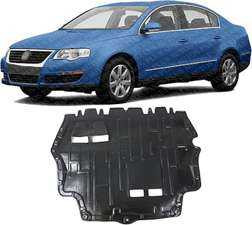 Front Engine Splash Shield Under Cover Plastic Direct Replacement Compatible with 2006-2010 Volkswagen Passat / 2009-2017 CC VW1228115 3C0825235J