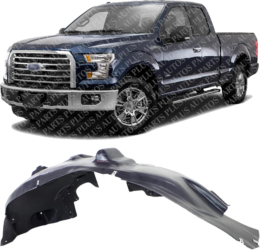 Front Fender Liner Left Driver Side Direct Replacement Compatible With 2015-2020 Ford F-150 FO1248162 FL3Z16103F