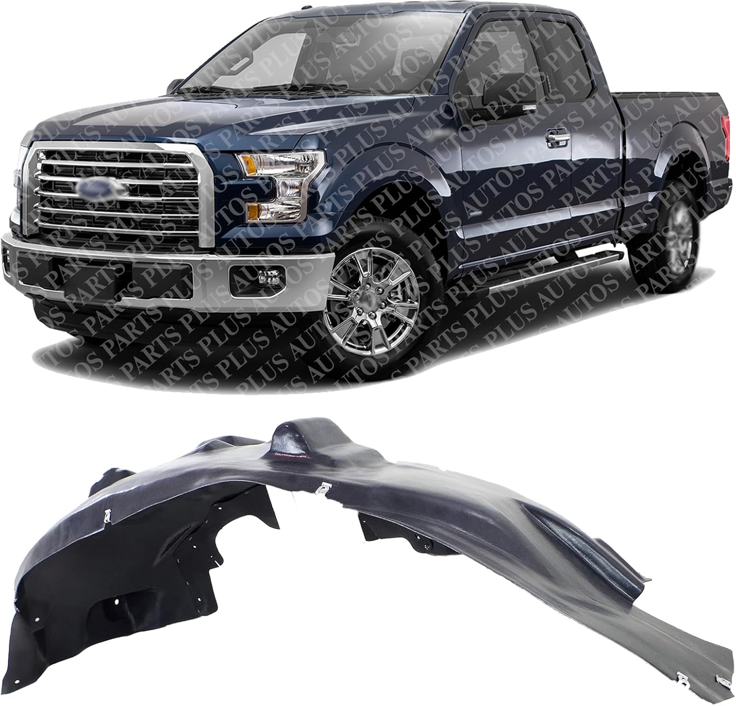 Front Fender Liner Left Driver Side Direct Replacement Compatible With 2015-2020 Ford F-150 FO1248162 FL3Z16103F