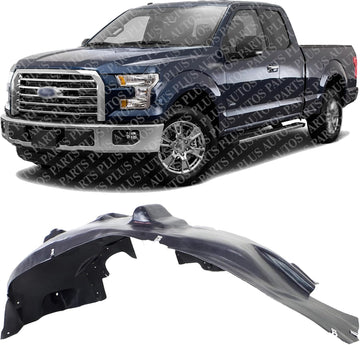 Front Fender Liner Left Driver Side Direct Replacement Compatible With 2015-2020 Ford F-150 FO1248162 FL3Z16103F