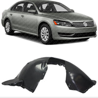 Front Fender Liner Right Passenger Side Direct Replacement Compatible With 2012-2015 Volkswagen Passat VW1249123 561805912D9B9