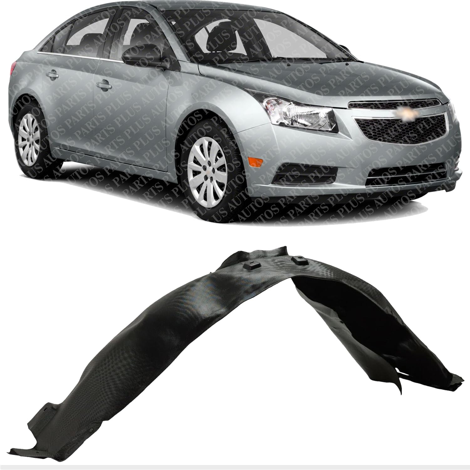 Front Fender Liner Right Passenger Side Direct Replacement Compatible With 2011-2016 Chevrolet Cruze/Cruze Limited GM1249226 95472792