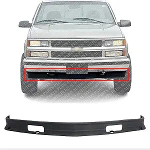AUTOS PARTS PLUS Front Bumper Lower Valance Air Deflector Primed With Tow Hook Holes Direct Replacement Compatible With 1988-2000 Chevrolet/GMC C/K Series GM1090105 15569430