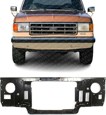 Front Radiator Support Cooling Assembly Steel Direct Replacement Compatible With 1987-1991 Ford F-Series FO1225110 GJ5Z16A238A