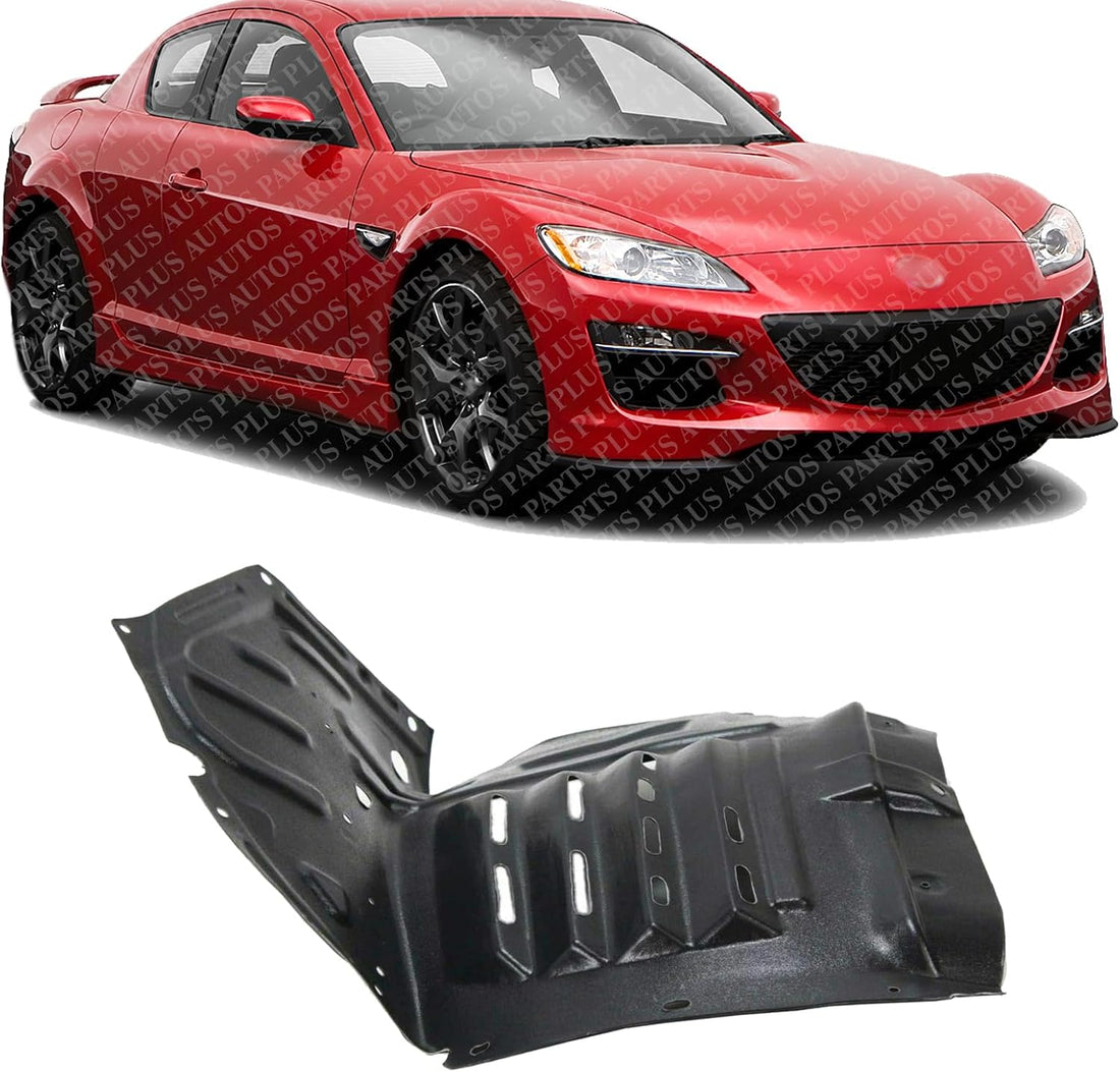 Front Section Fender Liner Right Passenger Side Direct Replacement Compatible With 2009-2011 Mazda RX-8 MA1249135 F1895613YD
