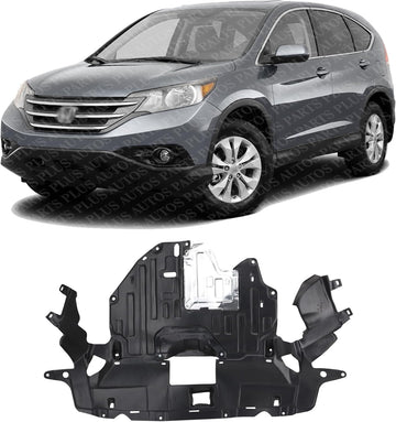 Front Engine Splash Shield Under Cover Plastic Direct Replacement Compatible with 2012-2014 Honda CR-V HO1228137 74110T0GA00