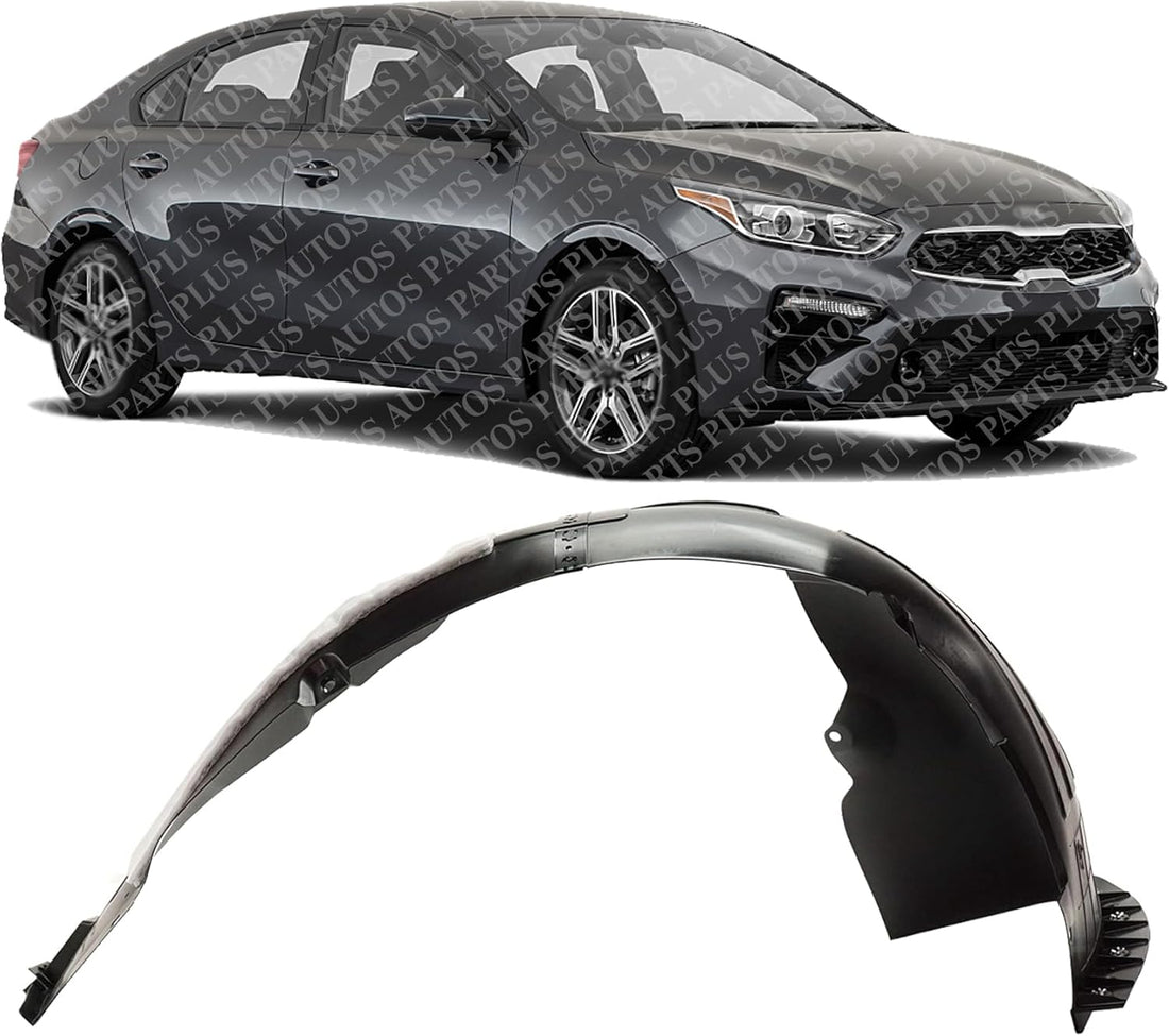 Front Fender Liner Right Passenger Side Direct Replacement Compatible With 2019-2021 Kia Forte KI1249159 86812M7000