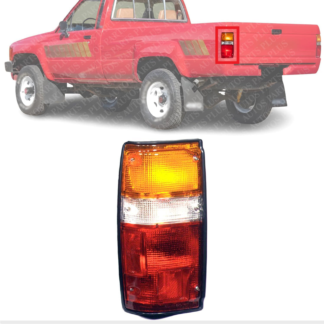Tail Light Assembly Left Driver Side Direct Replacement Compatible With 1984-1989 Toyota 4Runner TO2800103 8156089149