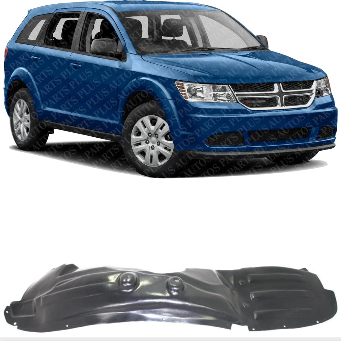 Front Fender Liner Right Passenger Side Direct Replacement Compatible With 2009-2020 Dodge Journey CH1249141 5116278AE