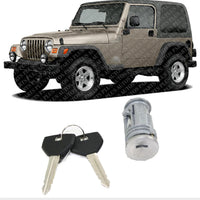 AUTOS PARTS PLUS Ignition Lock Switch Cylinder with Operable Keys Chrome Direct Replacement Compatible with 1999-2007 Dodge Caravan / 1997-1999 Plymouth Prowler / 1998-2006 Chrysler Sebring