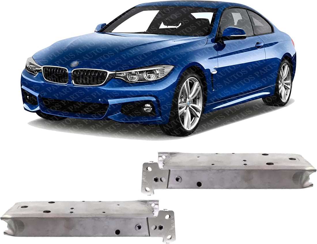 Set Of 2 Front Bumper Impact Bracket Aluminum Right Passenger & Left Driver Side Direct Replacement Compatible With BMW 2012-2019 3-Series / 2014-2020 BMW 4-Series BM1067110 BM1066110