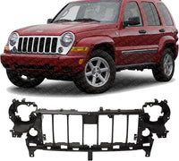 Front Header Panel Plastic Direct Replacement Compatible With 2005-2007 Jeep Liberty CH1223101 55156755AF