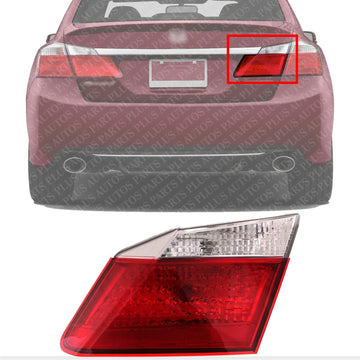 Tail Light Inner Assembly Right Passenger Side Direct Replacement Compatible With 2013-2015 Honda Accord HO2803104 34150T2AA01