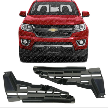 Set Of 2 Front Bumper Filler Cover Left Driver & Right Passenger Side Direct Replacement Compatible With 2015-2020 Chevrolet Colorado/GMC Canyon GM1042126 GM1043126 23450922