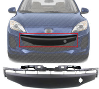 Front Bumper Lower Grille Textured Gray Plastic Direct Replacement Compatible With 2012-2013 Mazda 3 MA1036117 BGV4501T2A