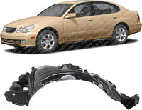 Front Fender Liner Left Driver Side Direct Replacement Compatible with 1998-2005 Lexus GS300 / 1988-2000 GS400 / 2001-2005 GS430 LX1250103 5387630110