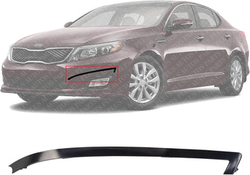 Front Bumper Molding Primed Left Driver Side Direct Replacement Compatible With 2014-2015 Kia Optima KI1046104 865634C500