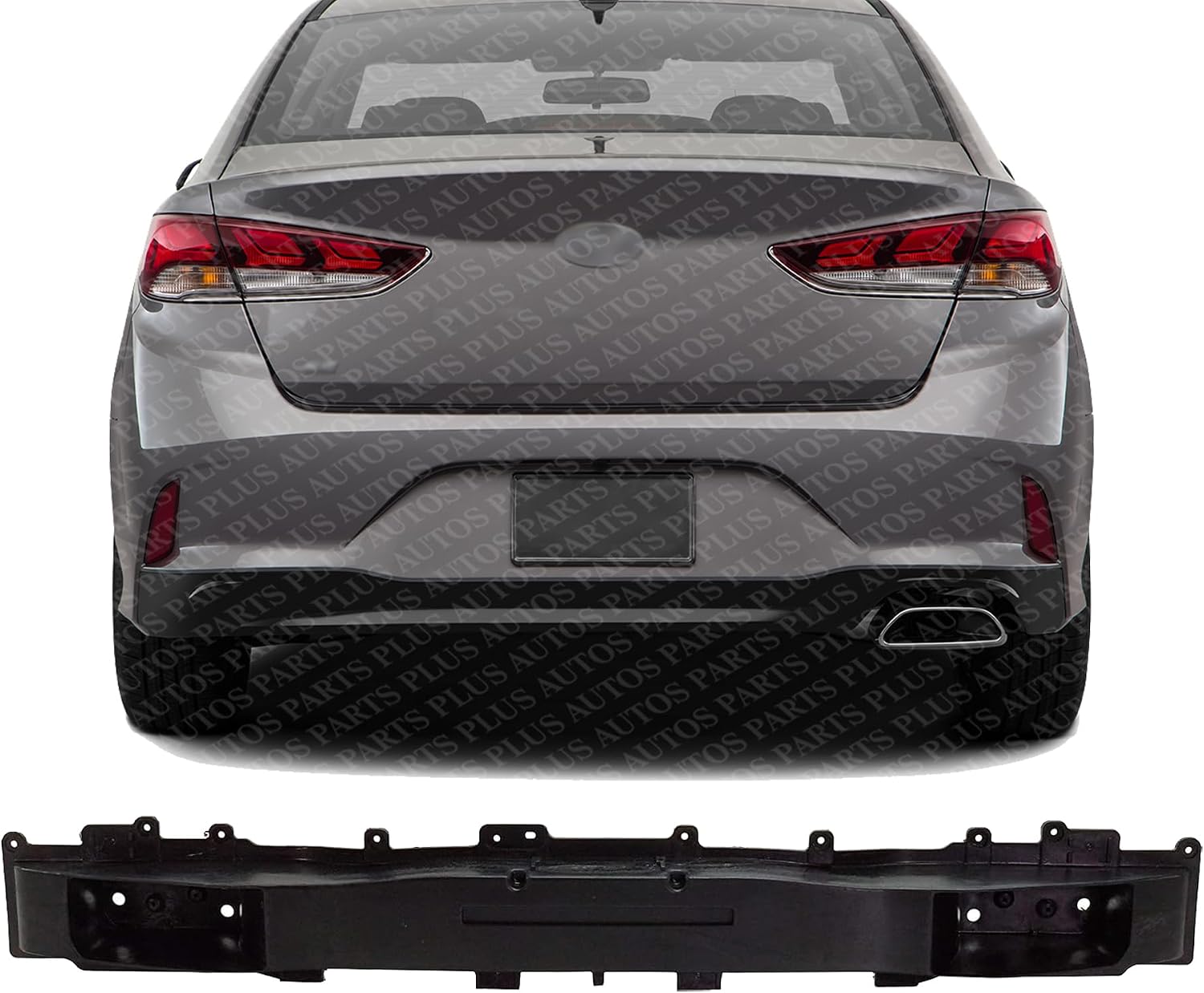 Rear Bumper Reinforcement Fiberglass Direct Replacement Compatible With 2018-2019 Hyundai Sonata HY1106183 86631C2700